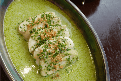 Sous Vide Chicken Breast with Veloute Sauce and Chives