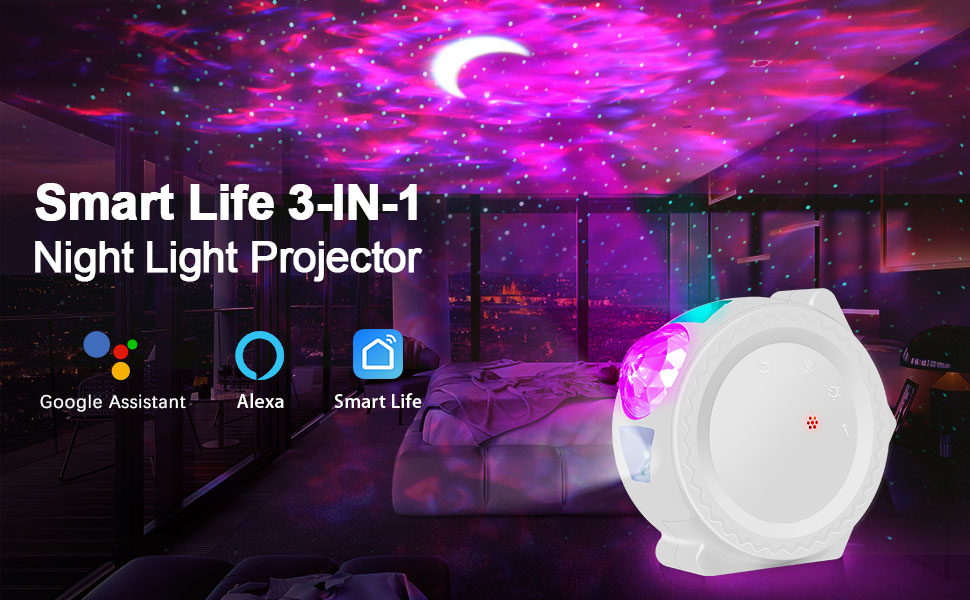 Smart Life Galaxy Projector - Warmly Lights