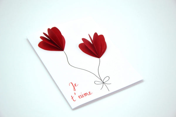 Carte de Saint Valentin en papier