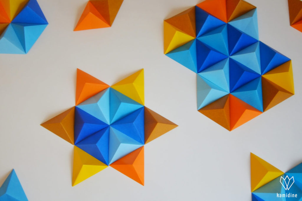 pyramides en papier origami