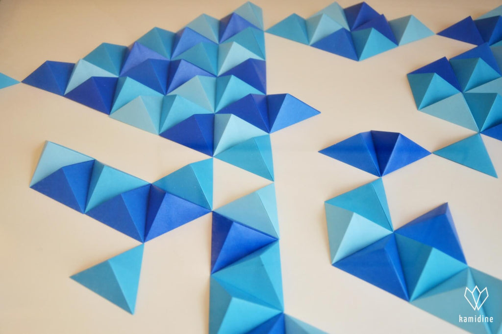 pyramides en papier origami