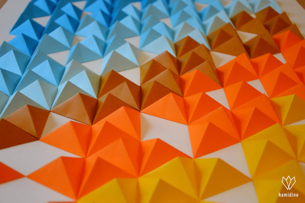pyramides en papier origami