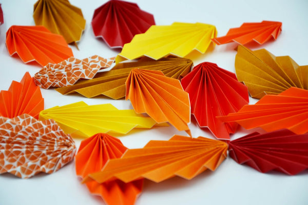 Feuilles d'arbre en papier origami