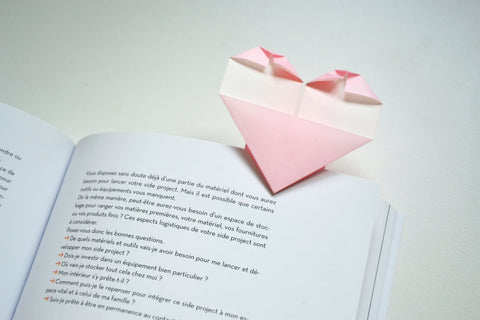 Marque-page en origami
