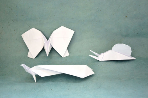 Origamis à partir de chutes de papier