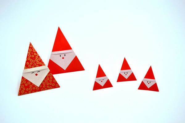 Pères Noël en origami