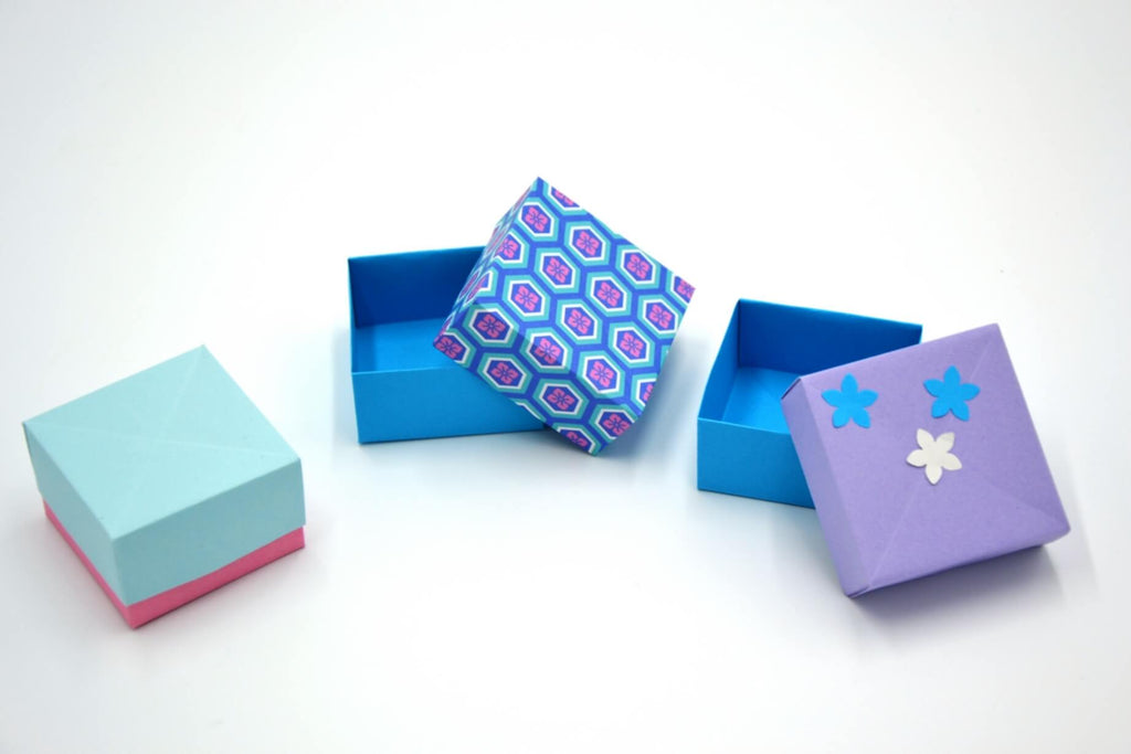 petites boîtes en origami