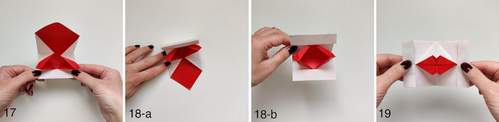 Tuto pour plier un bisou en origami (partie 3)