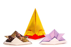 Casques de samouraï en origami
