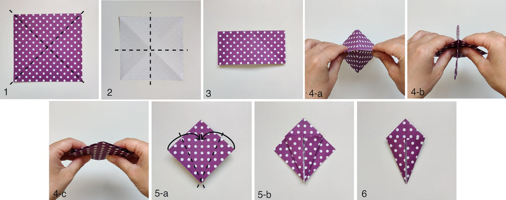 tutoriel cheval en origami - étapes 1 à 6