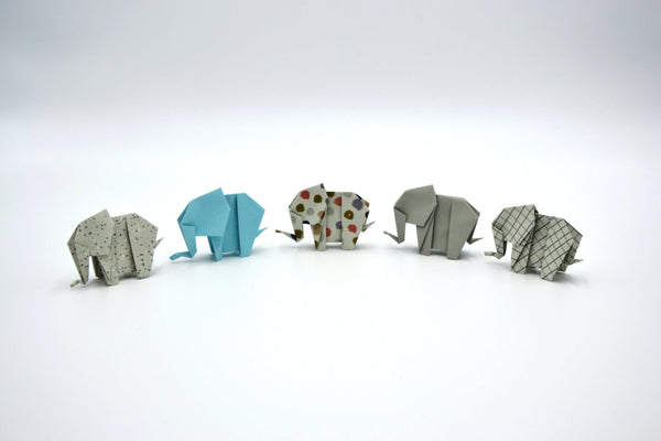éléphants en origami