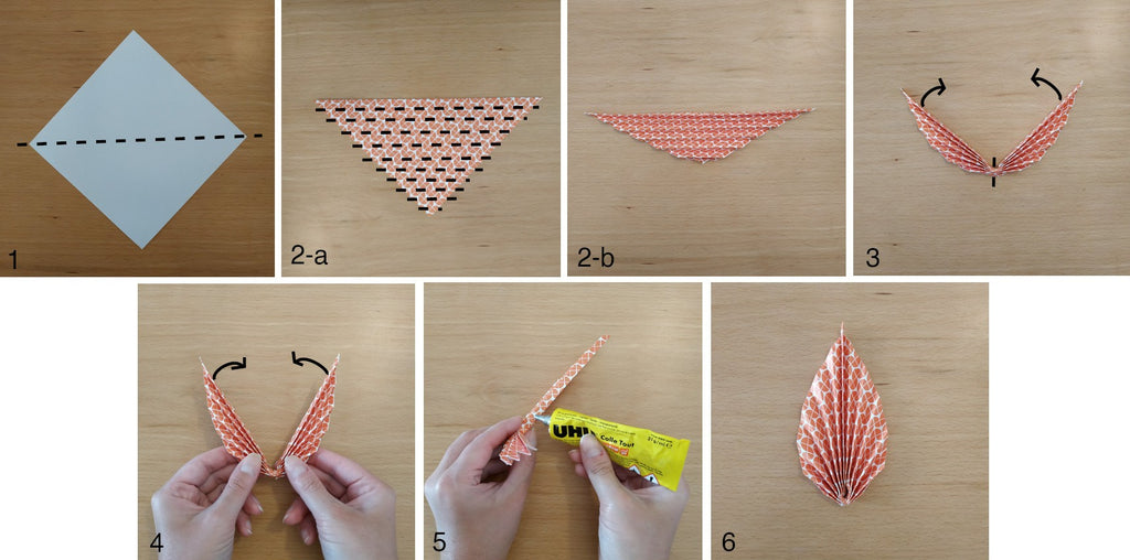 Tutoriel feuille d'arbre en origami