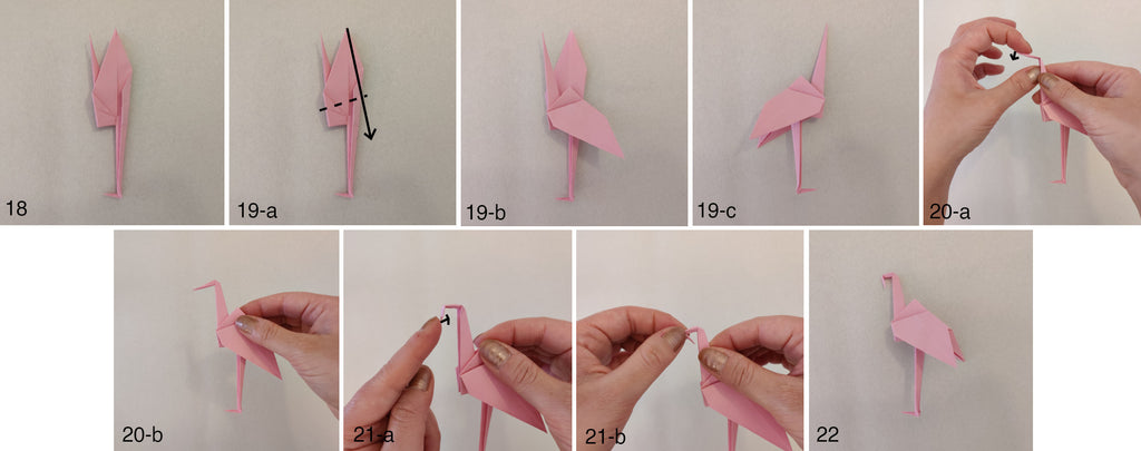 Tutoriel flamant rose en papier origami