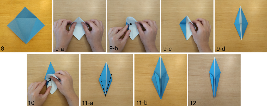 Tutoriel de la grue en origami (partie 2)