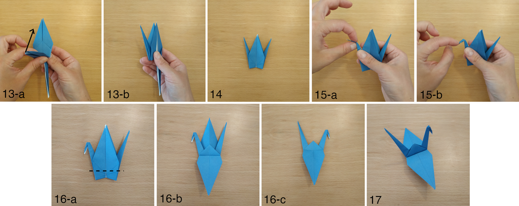 Tutoriel de la grue en origami (partie 3)