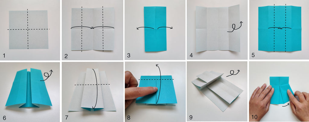 Tutoriel robe origami - premières étapes