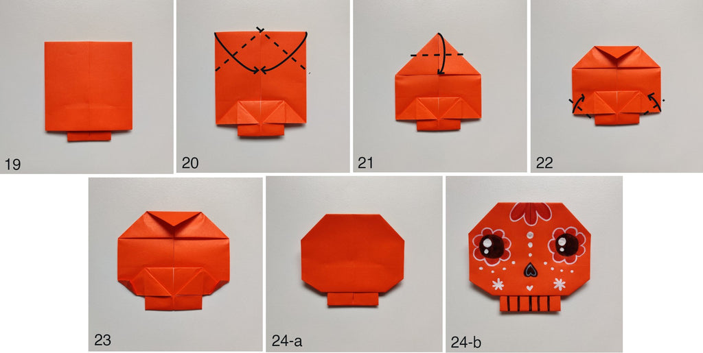 Tutoriel tête de mort en origami