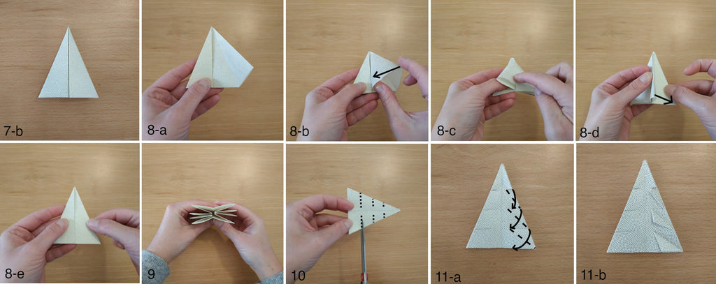 tutoriel marque-place sapin en origami 2