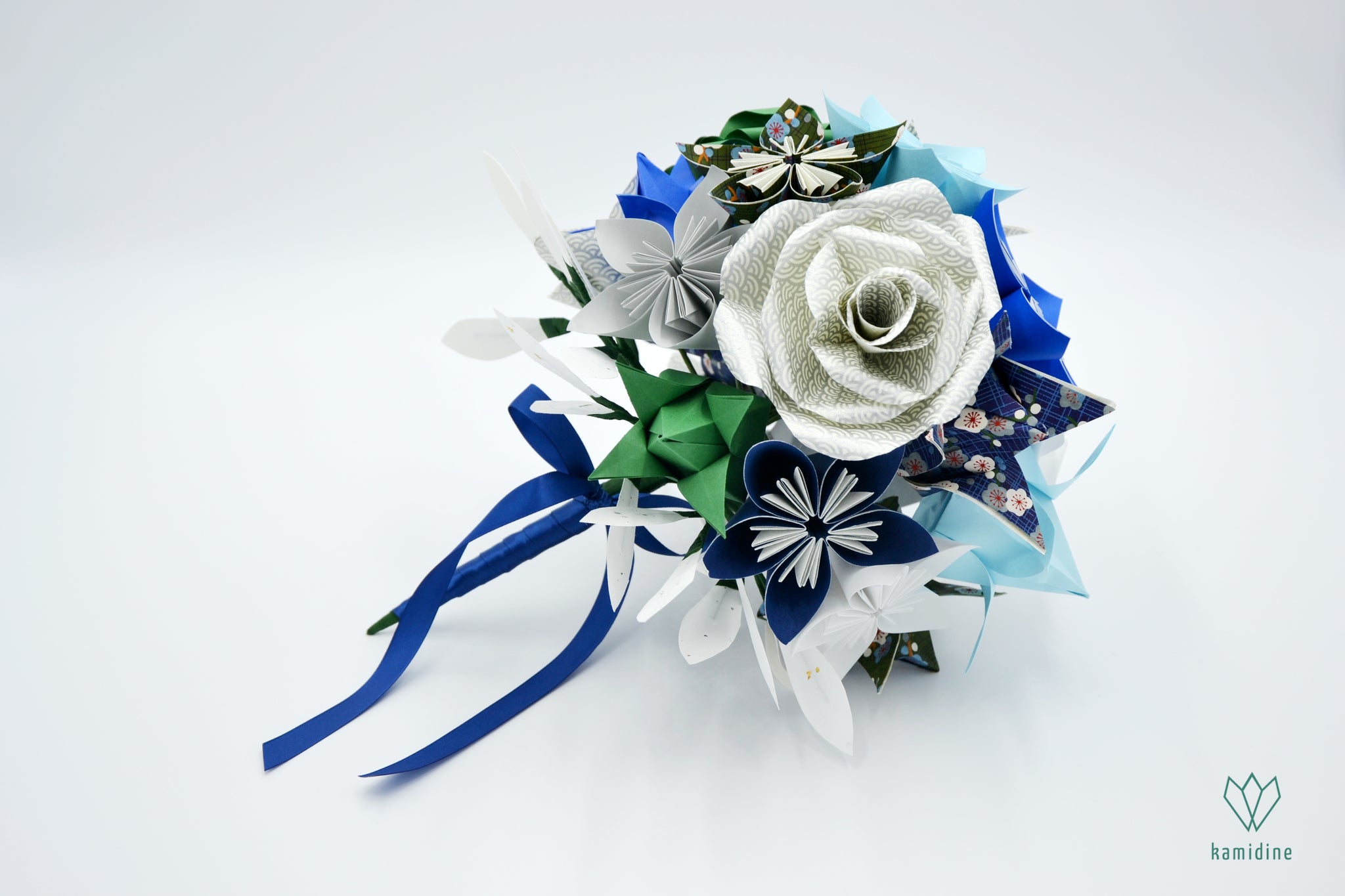 Bouquet de fleurs en papier origami – kamidine