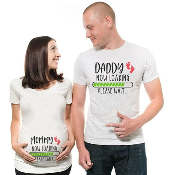 Mummy Daddy Loading Please Wait T Shirt For Pregnancy Maternity Meandminime Store