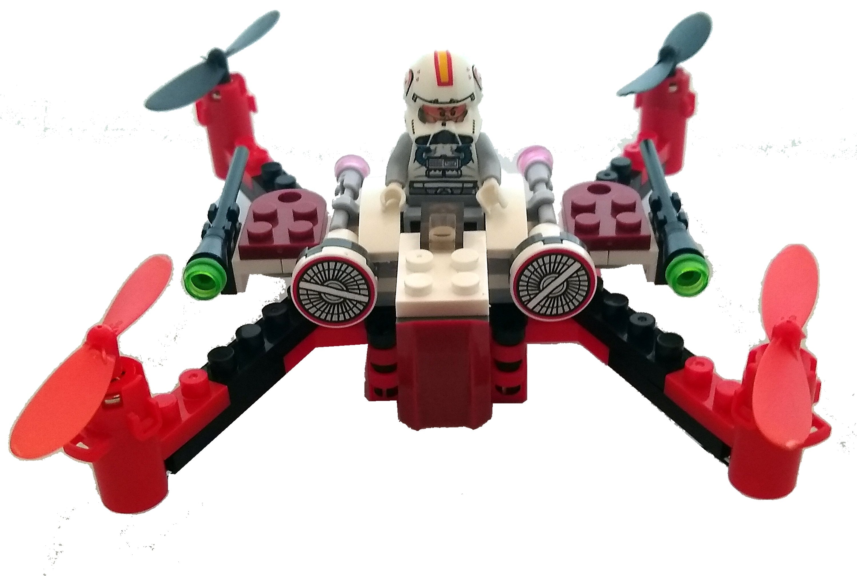 space fighters building block drone