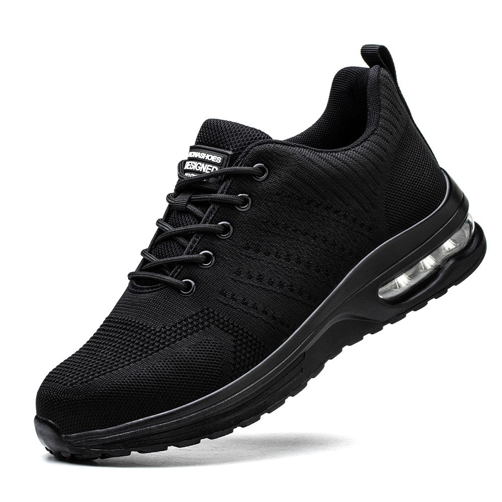 Delta Black | Safety Shoes Steel Toe Cap Work Trainers For Men S3 ...