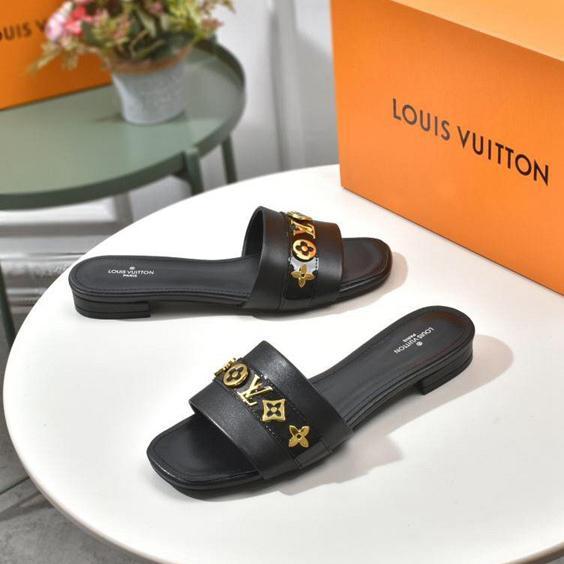 Louis Vuitton LV new ladies high-end slippers shoes