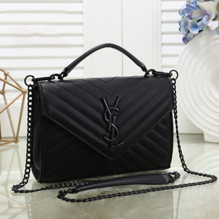 YSL Simple Classic Flap Ladies Handheld Shoulder Chain Bag