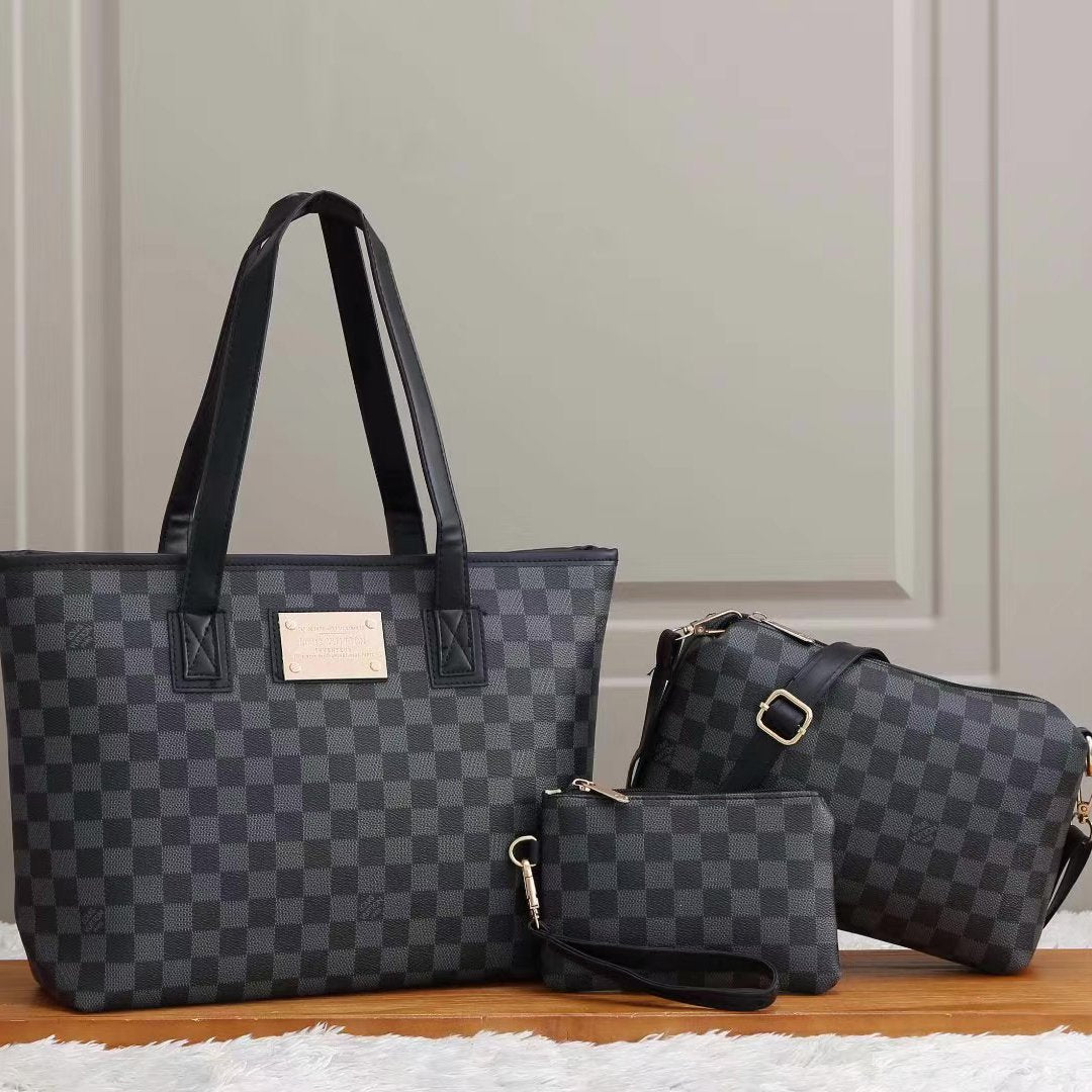LV Louis Vuitton classic full printed letters ladies shopping th