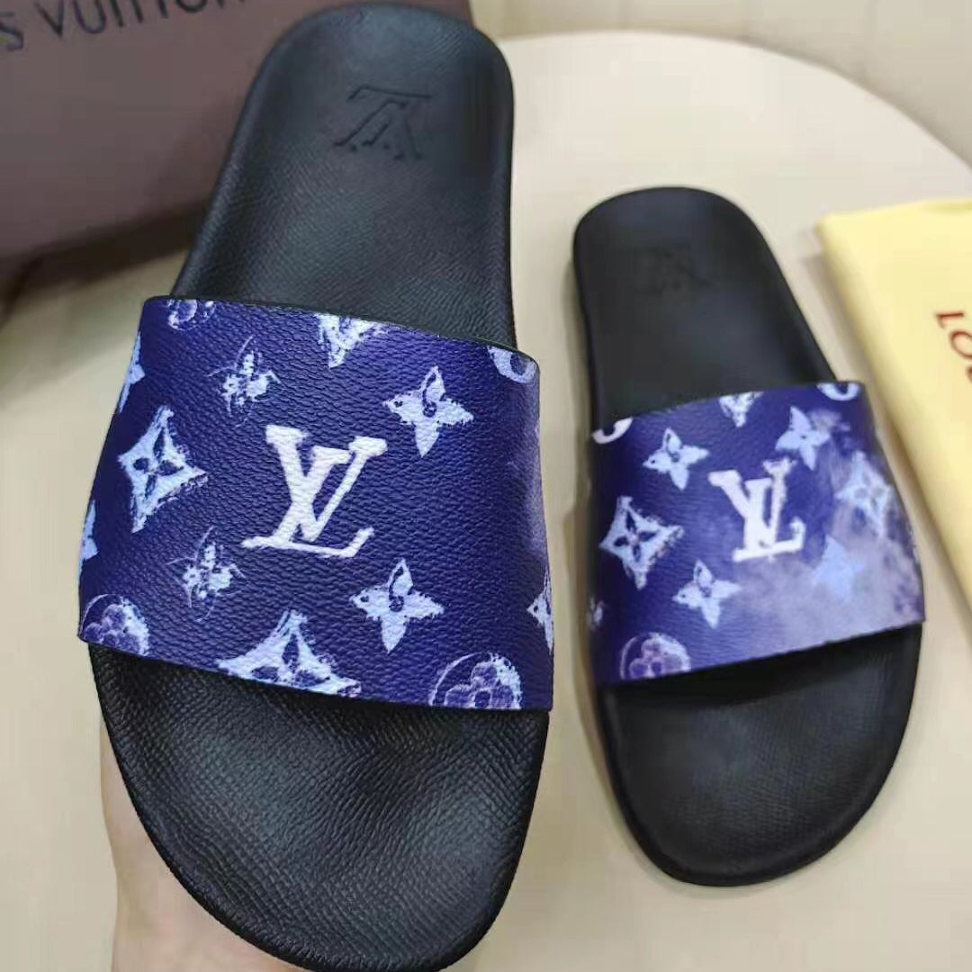 LV Louis Vuitton Gradient Color Letter Print Men's and Women