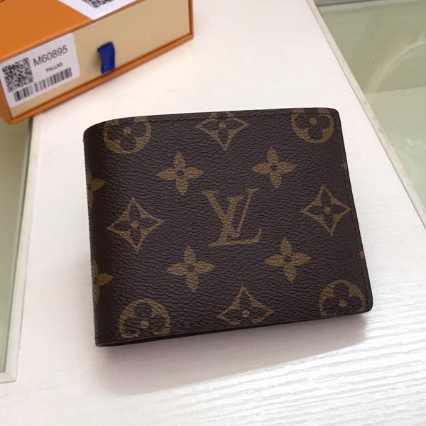 Louis Vuitton stylish monogrammed casual ladies wallet clip bag