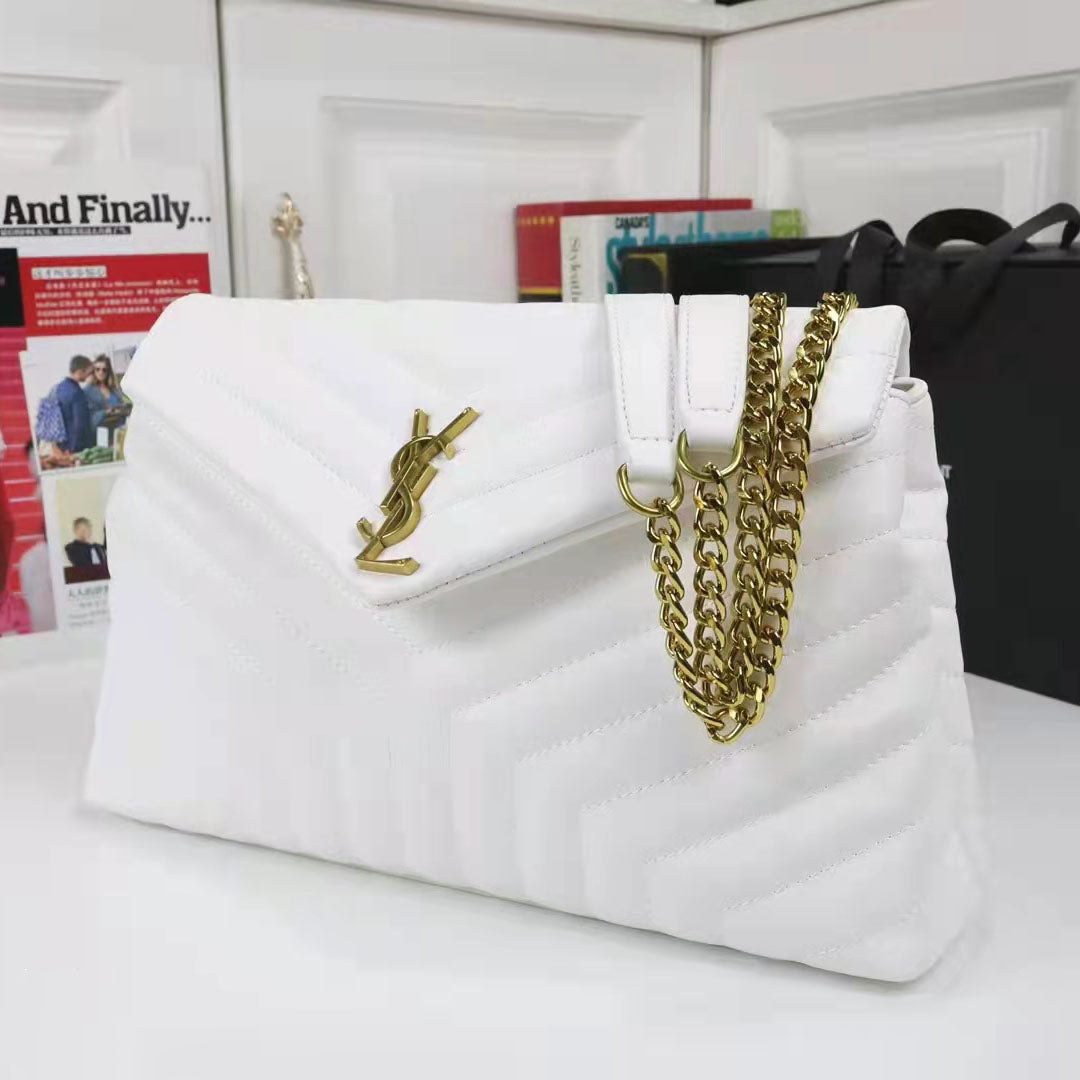 YSL Flap Ladies Solid Color Handheld Shoulder Chain Bag