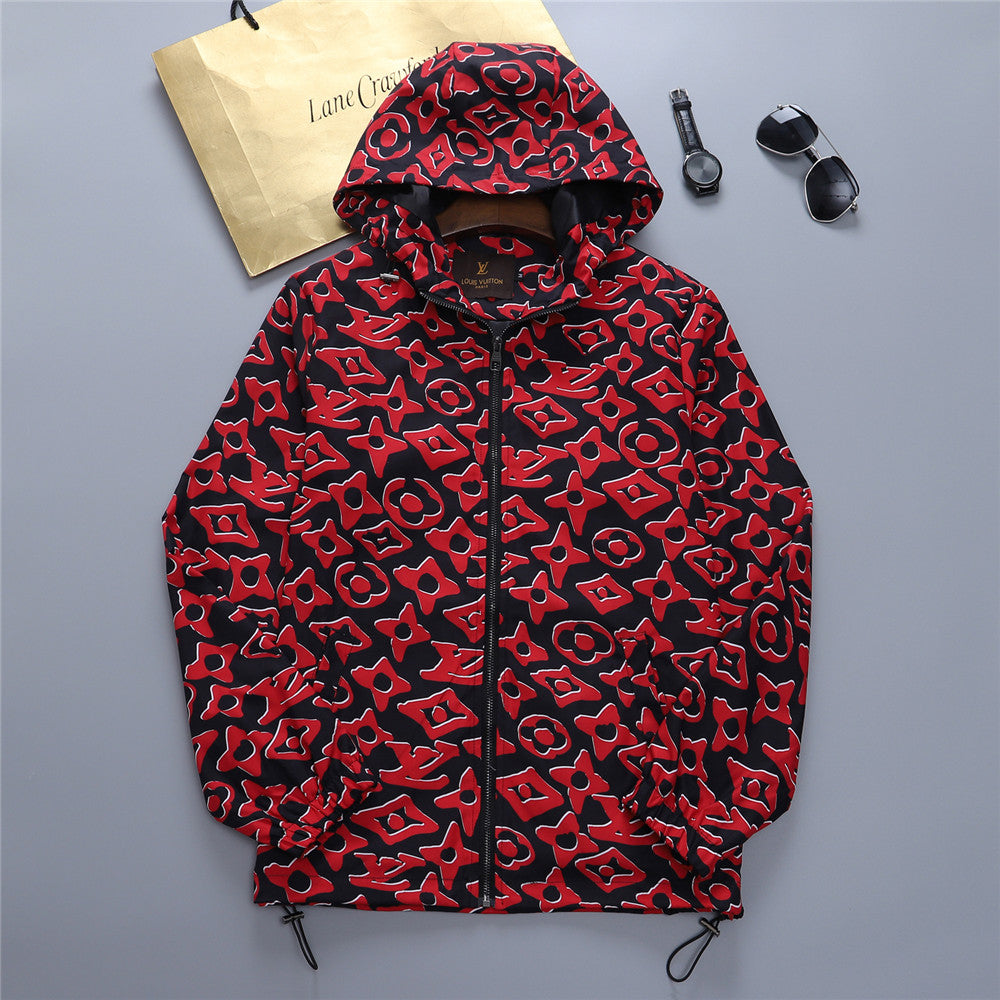 LV Louis Vuitton Hooded Sweater Knit Cardigan Jacket Coat from