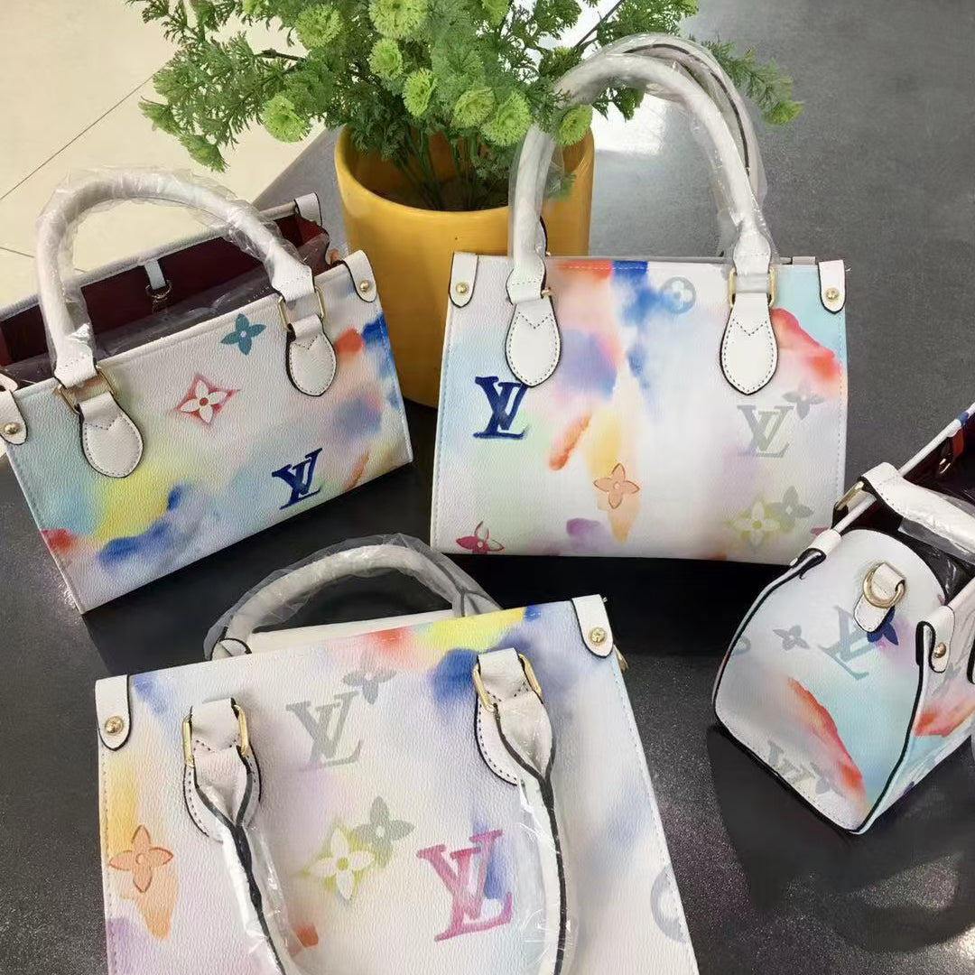 Louis Vuitton LV Monogram Women's Shopping Bag Handbag Messe