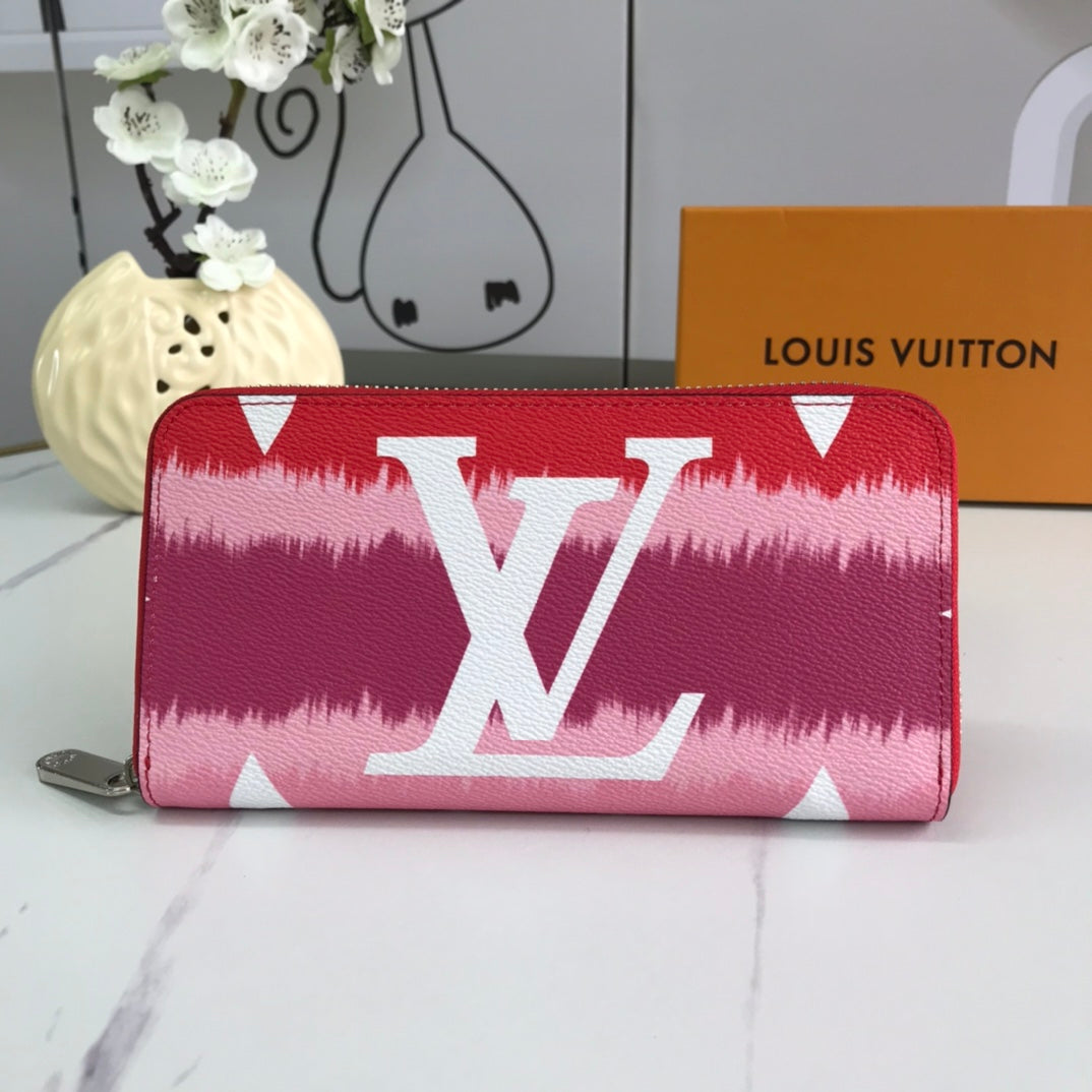 Louis Vuitton LV women's long tie-dye color coin purse card holder