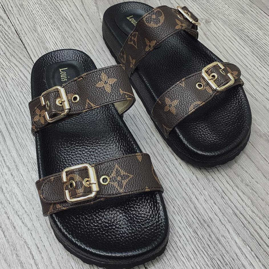 LV Louis Vuitton Slippers Men's and Women's Shoes Fashio