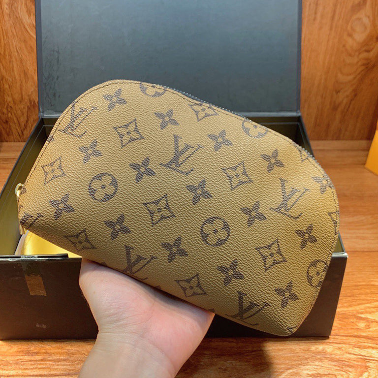 LV Louis Vuitton New Canvas Shell Bag Clutch Cosmetic Bag