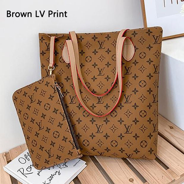 LOUIS VUITTON Brown Monogram Print Luggage