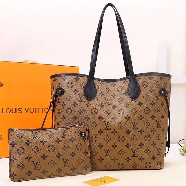 Louis Vuitton LV Monogram Canvas Shoulder Bag Mahjong Bag Wallet Three