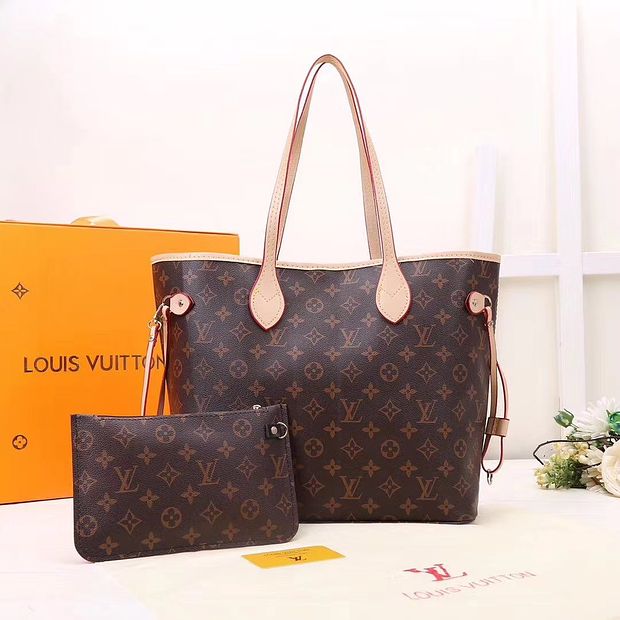 Aesthetic Bags - Louis Vuitton NEVERFULL TRANSPARENT 2 pcs