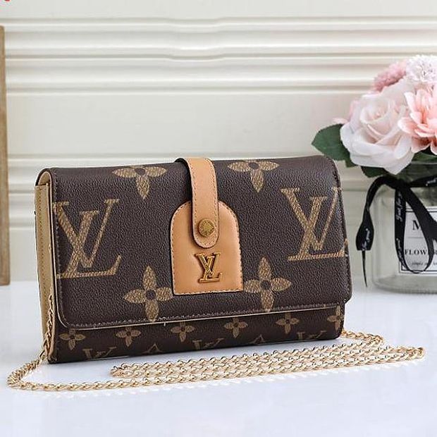 Louis Vuitton LV Women's Canvas Flap Chain Shoulder Bag