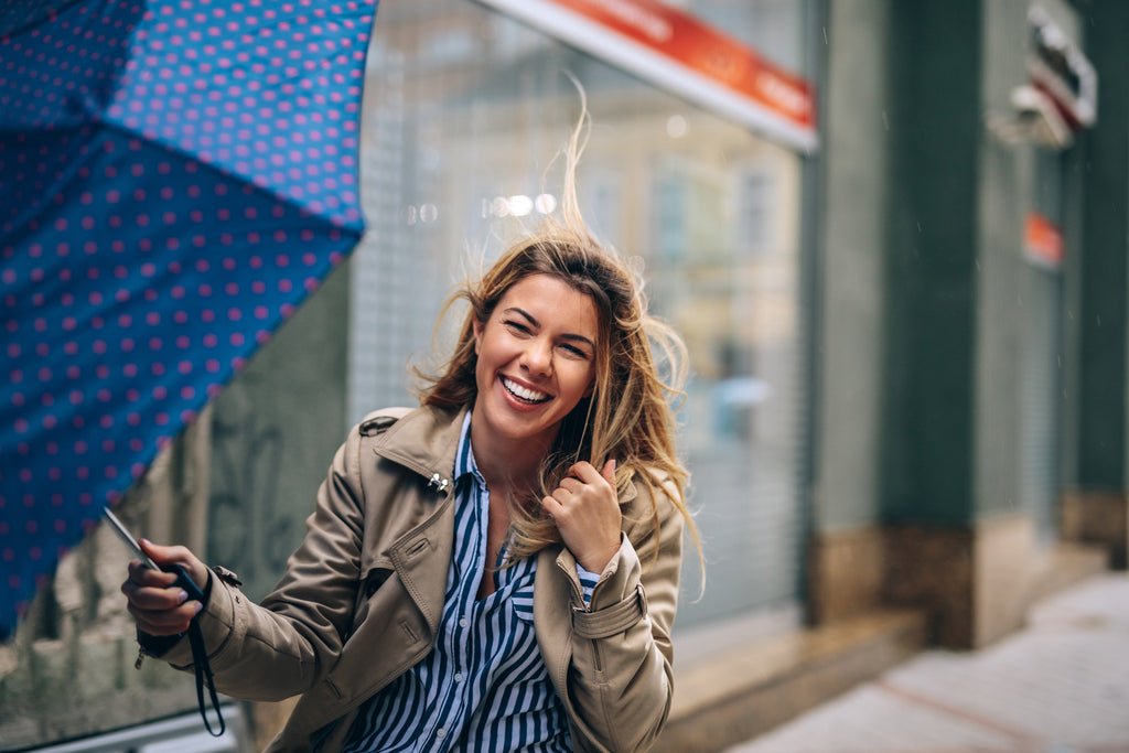 Umbrellas protect your hair