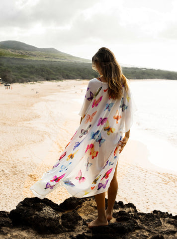 Mulberry Silk Butterfly Kimono