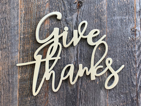 Give thanks graphic