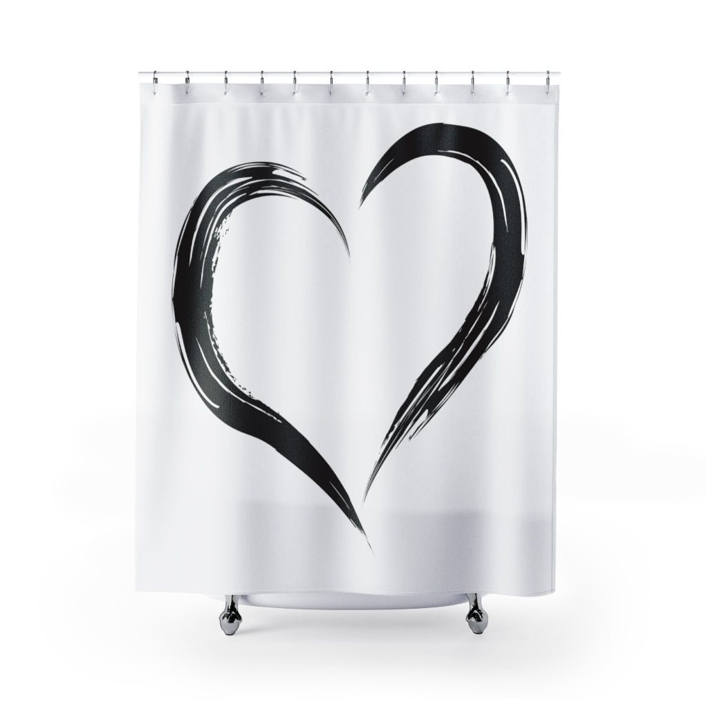 Heart Shower Curtain Taylor Made Things Co