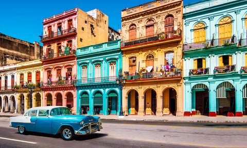 Cuba's colourful buildings