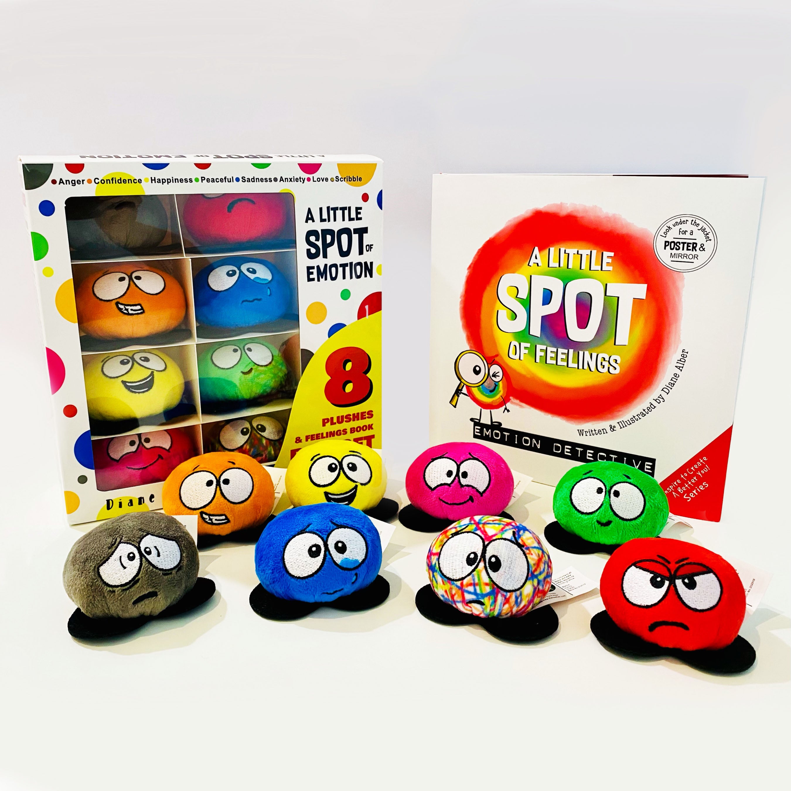 8-mini-emotion-plush-toys-with-a-little-spot-of-feelings-hardcover-book