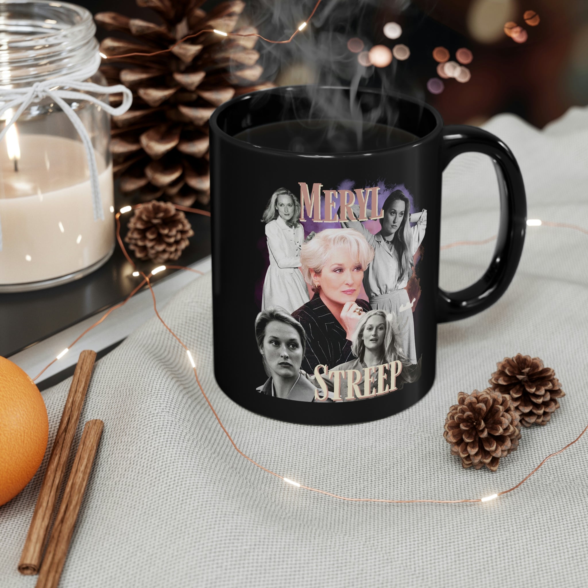 Meryl Streep Mug, Homage 90's Vintage Style Devil Wears Prada Coffee Cup, Mama Mia! Fan Gift, 11