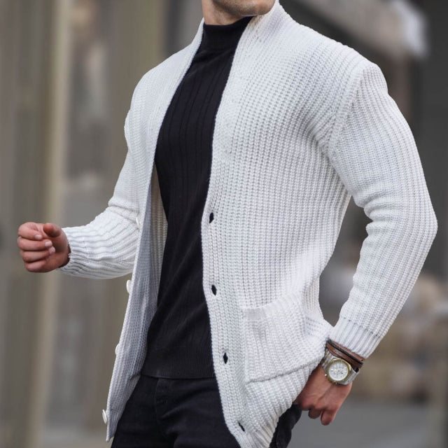 Basic Knitted Cardigan - Real Men Wear