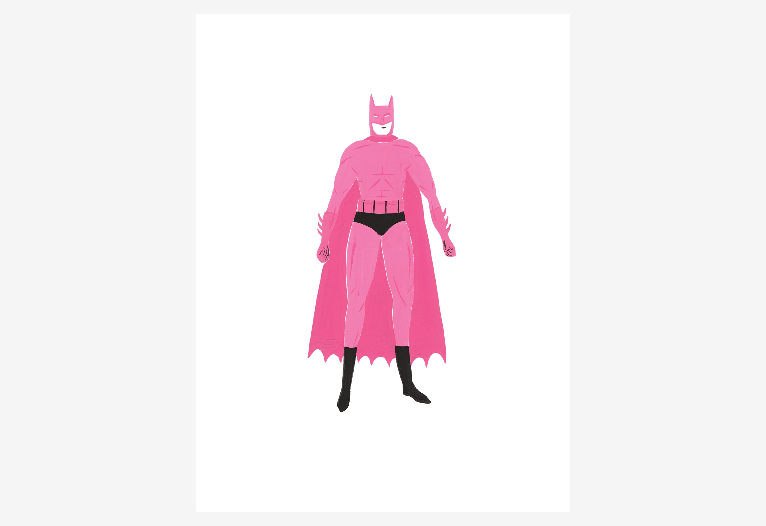 Pink Batman Print